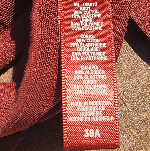 SKIMS COTTON JERSEY T-Shirt Bra/Sangria/38A, 40B/ NWT - Picture 9 of 15